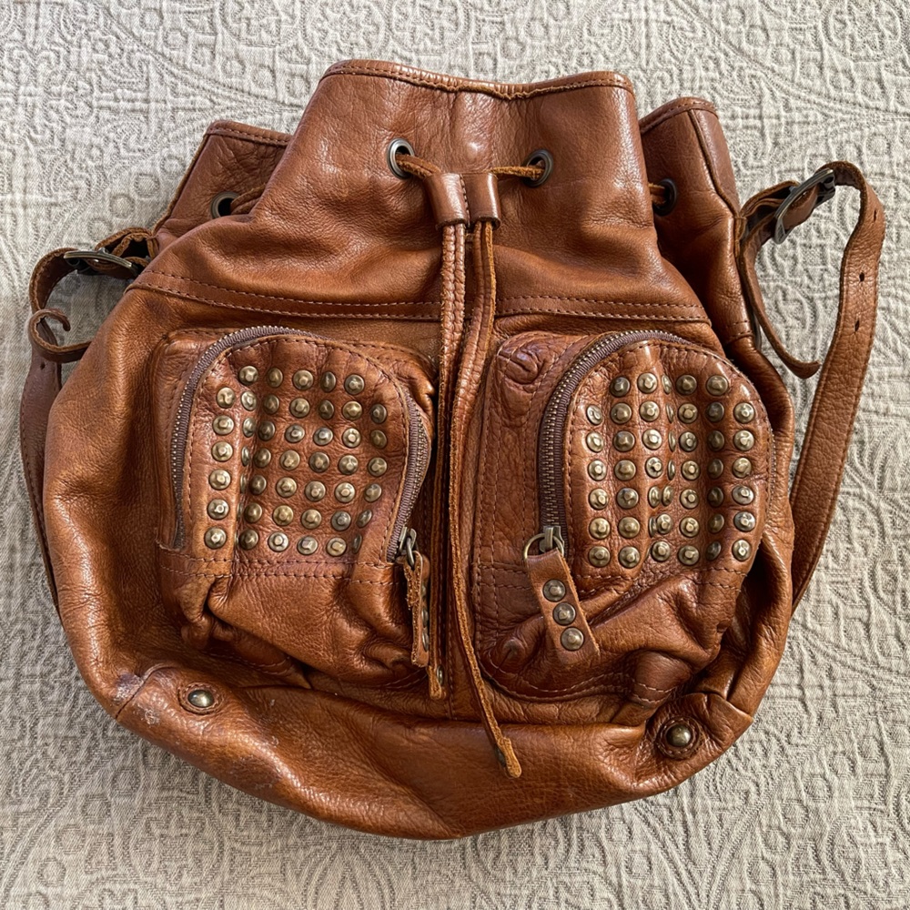 Frye Leather Crossbody Hobo Bag